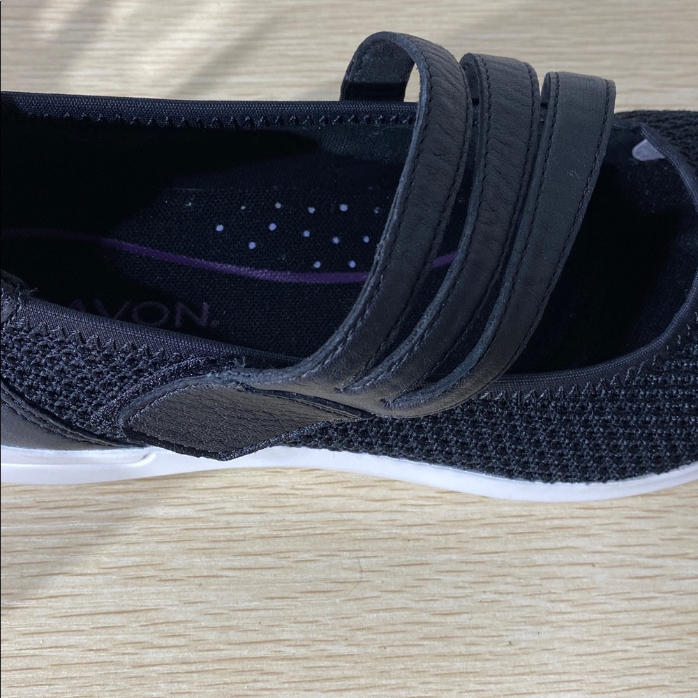 Dr. Scholl's Black Mary Jane Knit Comfort Flats - Picture 4 of 6